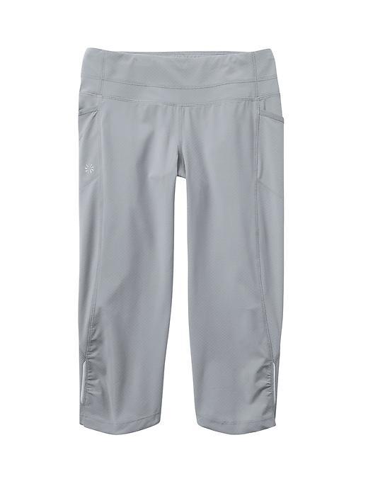 Athleta Womens Dobby Be Free Knicker Size L Tall - Slate Grey