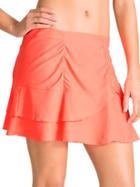 Athleta Womens Sunkiss Swim Skirt Size Xs - Coral Sizzle