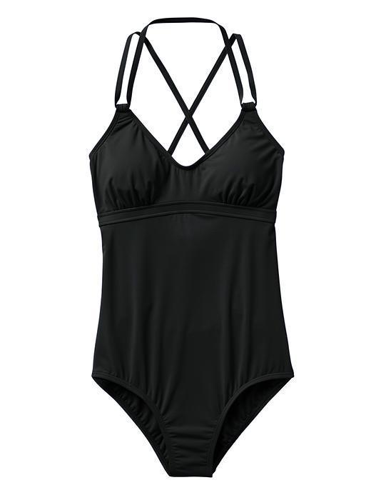 Athleta Womens Scoop One Piece Size L Tall - Black