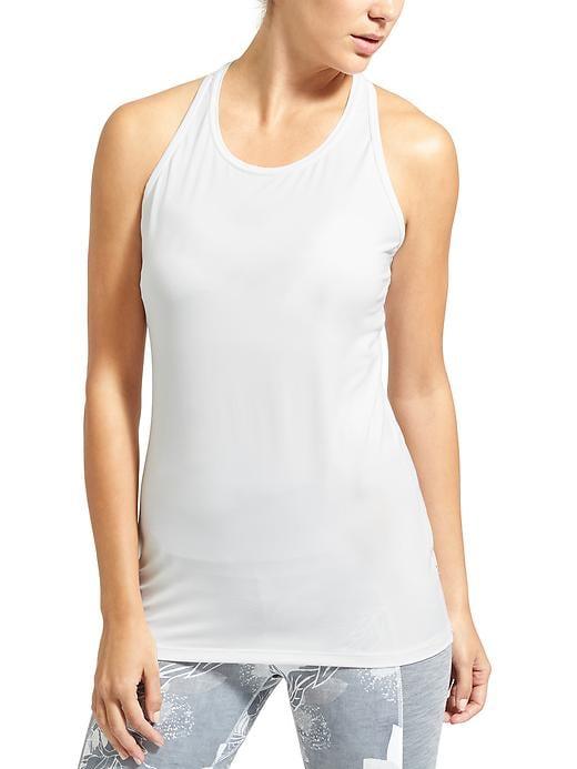 Athleta Womens High Neck Chi Tank Size S Tall - Bright White