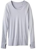 Athleta Womens Sun Faded Top Size Xl - Silver Shimmer