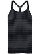 Athleta Up-tempo Stripe Tank - Black/cobblestone Heather