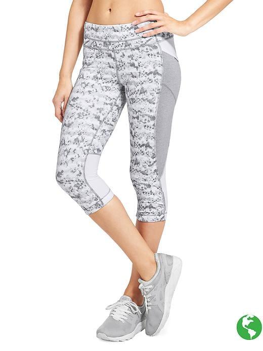 Athleta Womens Dapple Be Free Knicker Size L - Cobblestone Grey Heather