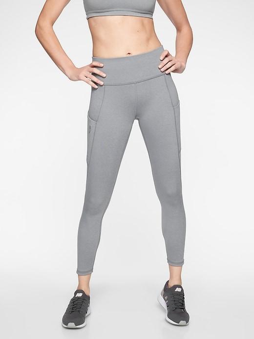 Athleta Womens All In 7/8 Tight Cobblestone Grey Heather Size Xs