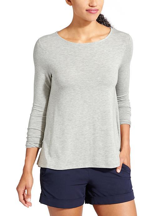 Athleta Womens Crossroad Top Size L - Grey Heather
