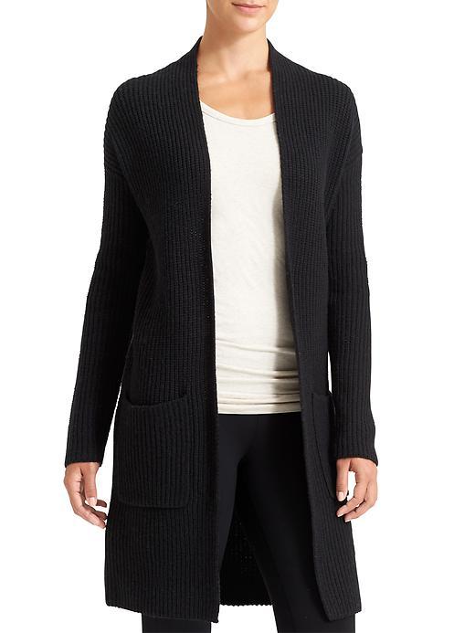 Athleta Womens Sunday Sweater Size L - Black