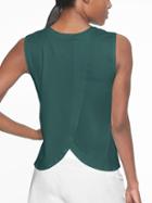 Athleta Womens Sunlover Upf Tank Dark Jade Size L