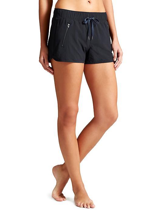 Athleta Womens Stripe Sway Short Size L - Navy