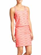 Athleta Womens Ariel Venice Swim Dress Size L Tall - Ember Orange