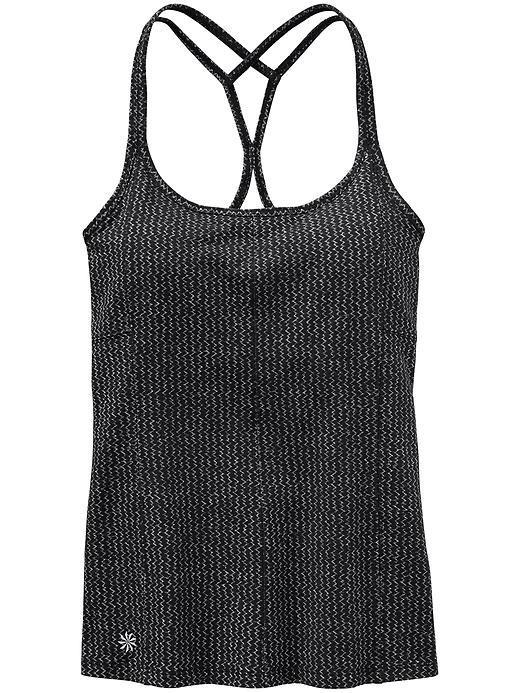 Athleta Womens Heartbeat Inner Goddess Tank Size L - Black