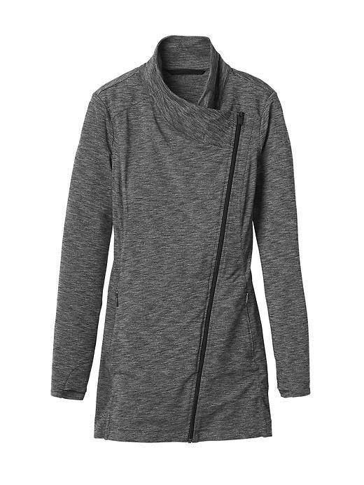 Athleta Womens Intention Jacket Size L - Black Heather