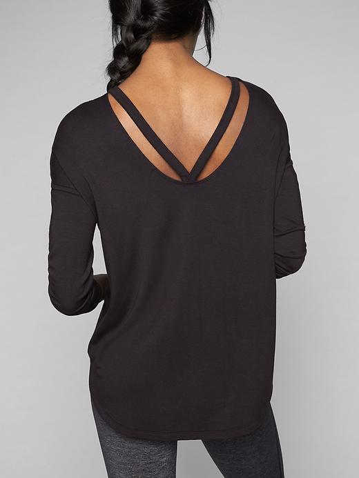 Athleta Womens Backtrack Sweatshirt Size L - Black