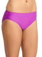 Athleta Womens Shirred Full Tide Bottom Size L - Jazzy Purple