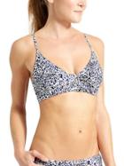 Athleta Womens Zimbabwe Smocked Bikini Size 32b/c - Dress Blue