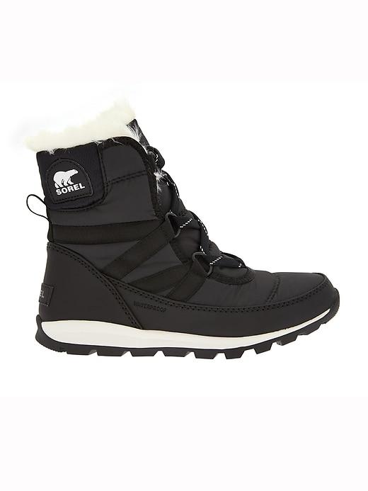 Athleta Womens Whitney Short Lace Boot By Sorel Black Size 7