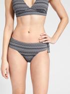 Athleta Womens Jacquard Side Tie Bottom Size L - Black