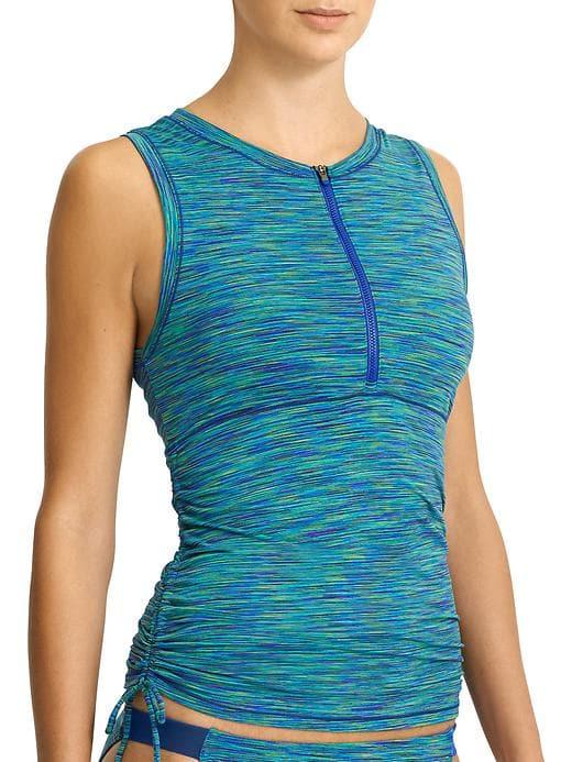 Athleta Womens Paddleout Space Dye Rashguard Dress Blue Space Dye Size Xl