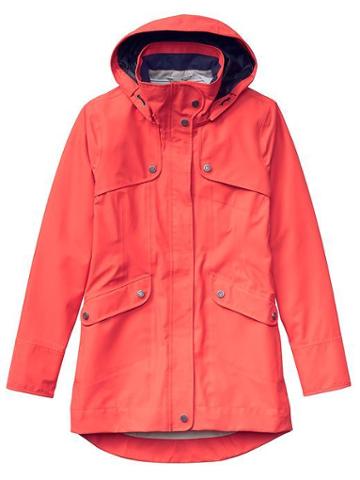 Athleta Womens Overcast Coat Size L - Fire Red