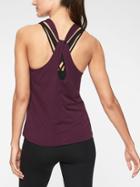 Athleta Womens Essence Cross Back Tank Wild Bloom Size Xs