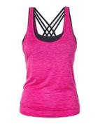 Athleta Womens Fully Focused Support Top Size M - Fuschia Leaders