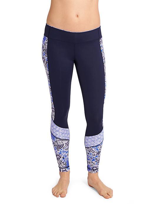 Athleta Womens Indigo Shores Swim Tight Size L - Dress Blue
