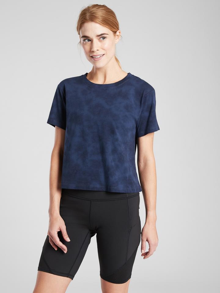 Organic Daily Crop Tie Dye Tee