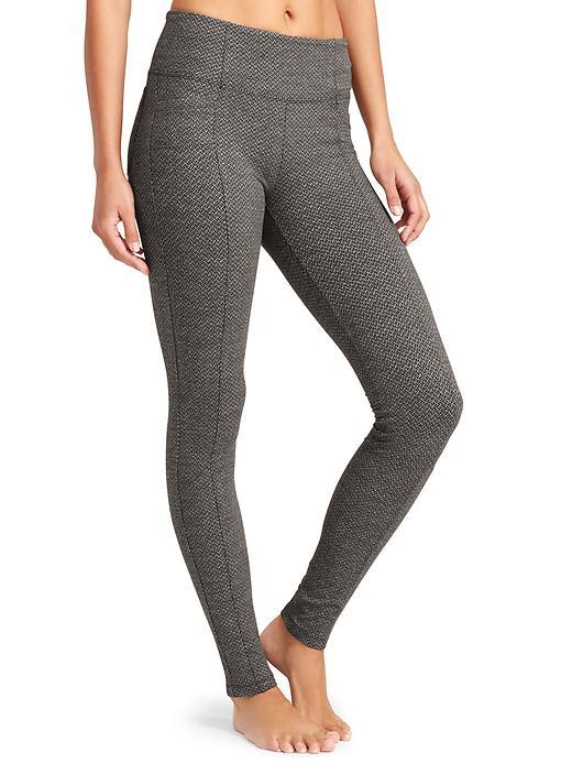 Athleta Womens Criss Cross High Waisted Metro Legging Size L Tall - Black