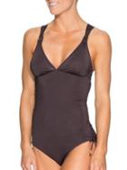 Athleta Womens Aqualuxe One Piece Size S - Shale
