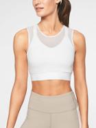 Athleta Womens Reverse Layering Crop White Size M