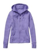 Athleta Womens Striped Strength Hoodie Size 1x Plus - Light Violet