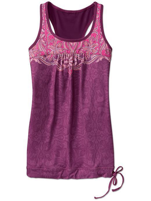 Athleta Womens Printed Tinker Tank Size Xs - Raspberry
