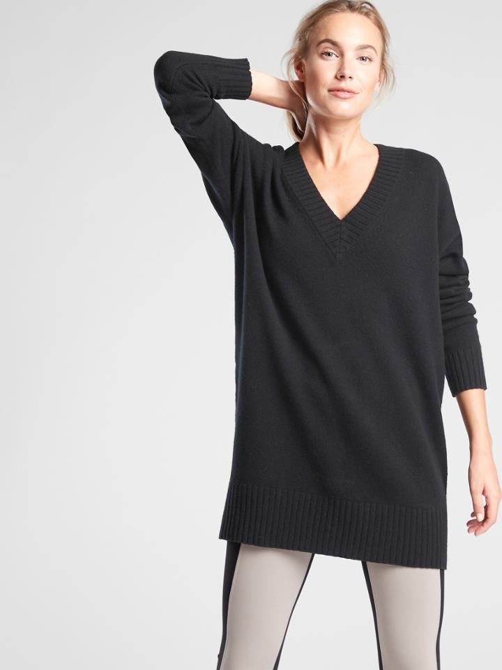 Wool Cashmere V-neck Tunic