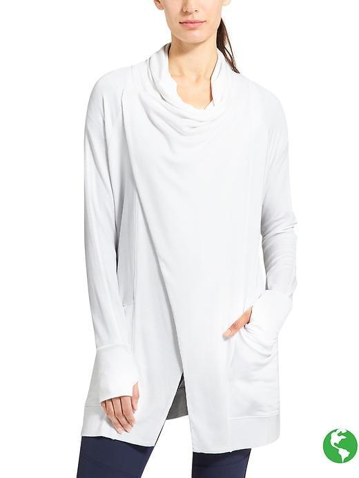 Athleta Womens Studio Wrap Size 1x Plus - Bright White