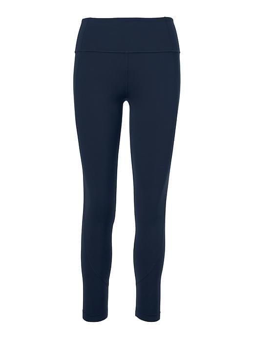Athleta Womens Salutation 7/8 Ankle Tight Size L Tall - Navy