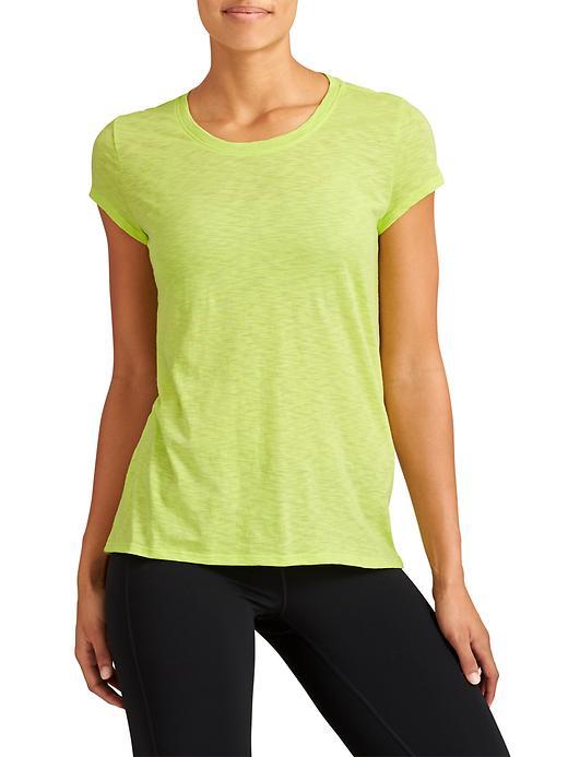 Athleta Womens Asana Tee Size L Tall - Cactus Heather