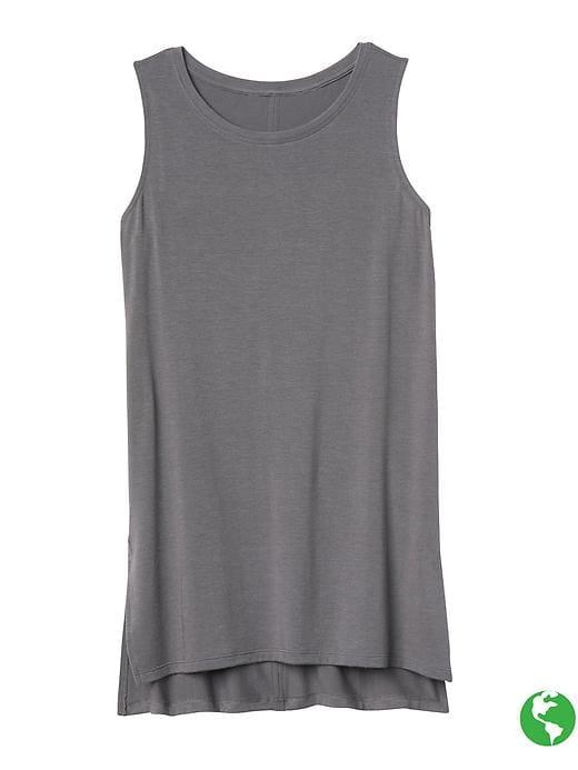 Athleta Womens Threadlight Layering Tank Size L Tall - Silver Bells