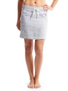 Athleta Womens Stripe Linen Skirt Size 0 - Navy