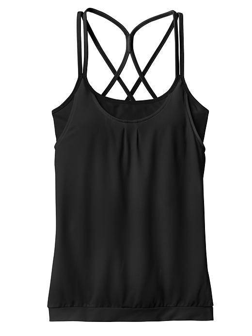Athleta Womens Mesh Energize Tank Size L - Black