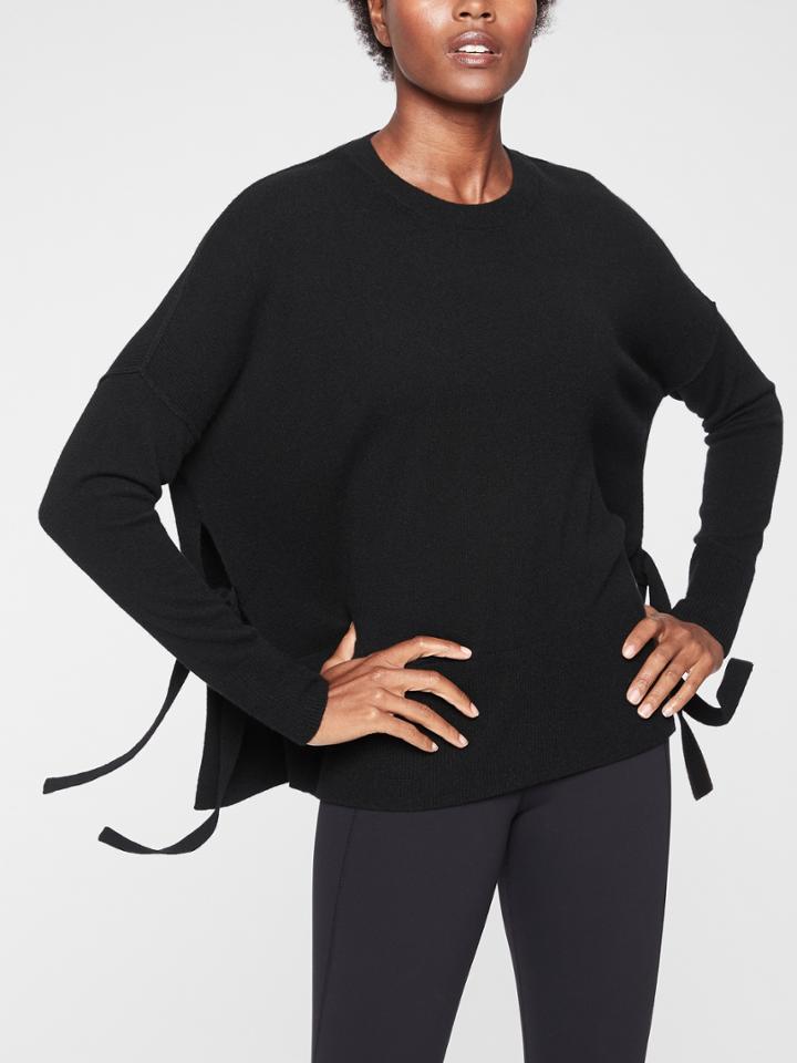 Cashmere Chamonix Side-tie Sweater
