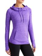Athleta Womens Tranquility Hoodie Space Dye Size 1x Plus - Royal Purple Space Dye