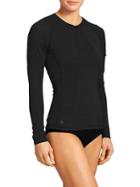 Athleta Womens Pacifica Upf Top 2 Size L Tall - Black