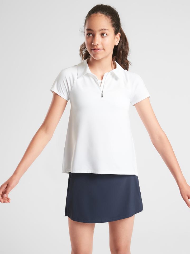 Athleta Girl Pleated Polo