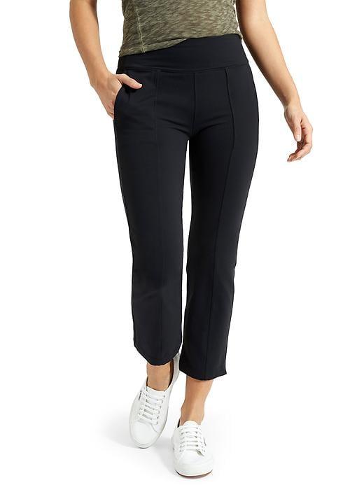 Athleta Womens Metro Crop Kick Flare Size M Tall - Black