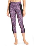 Athleta Womens High Rise Tapestry Chaturanga Capri Size L Tall - Purple Drama