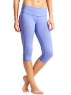 Athleta Womens Quest Chaturanga Knicker Size L Tall - Baja Blue