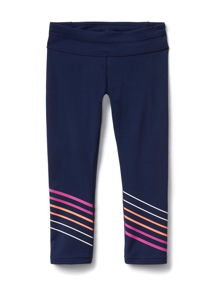 Athleta Girl Gel Print Chit Chat Capri