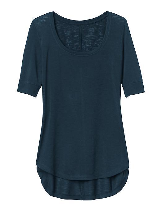 Athleta Womens Breezy Tee Size L - Iron Blue