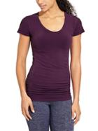 Athleta Womens Pure Tee Size L - Wild Raisin Heather