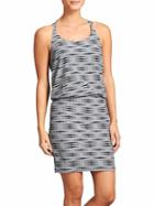 Athleta Womens Ariel Venice Swim Dress Size L Tall - Black