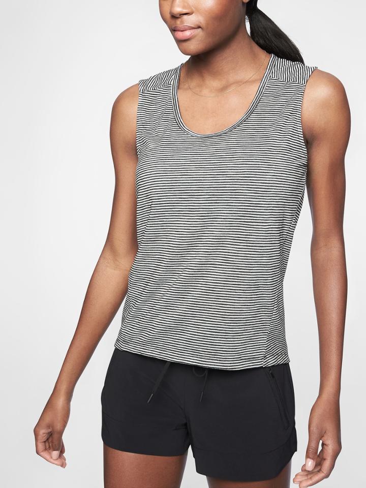 Breezy Stripe Muscle Tank